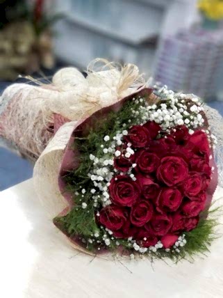 25 Kırmızı Güllü Buket, Eskişehir Bizim Çiçek Evi