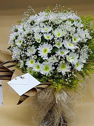Beyaz Krizantem Buketi, Bizim Çiçekçi
