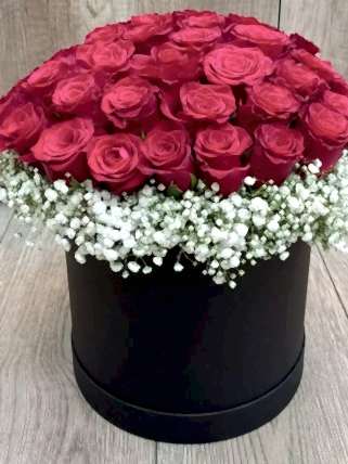 Silindir Kutuda Kırmızı Güller, Eskişehir çiçekçi